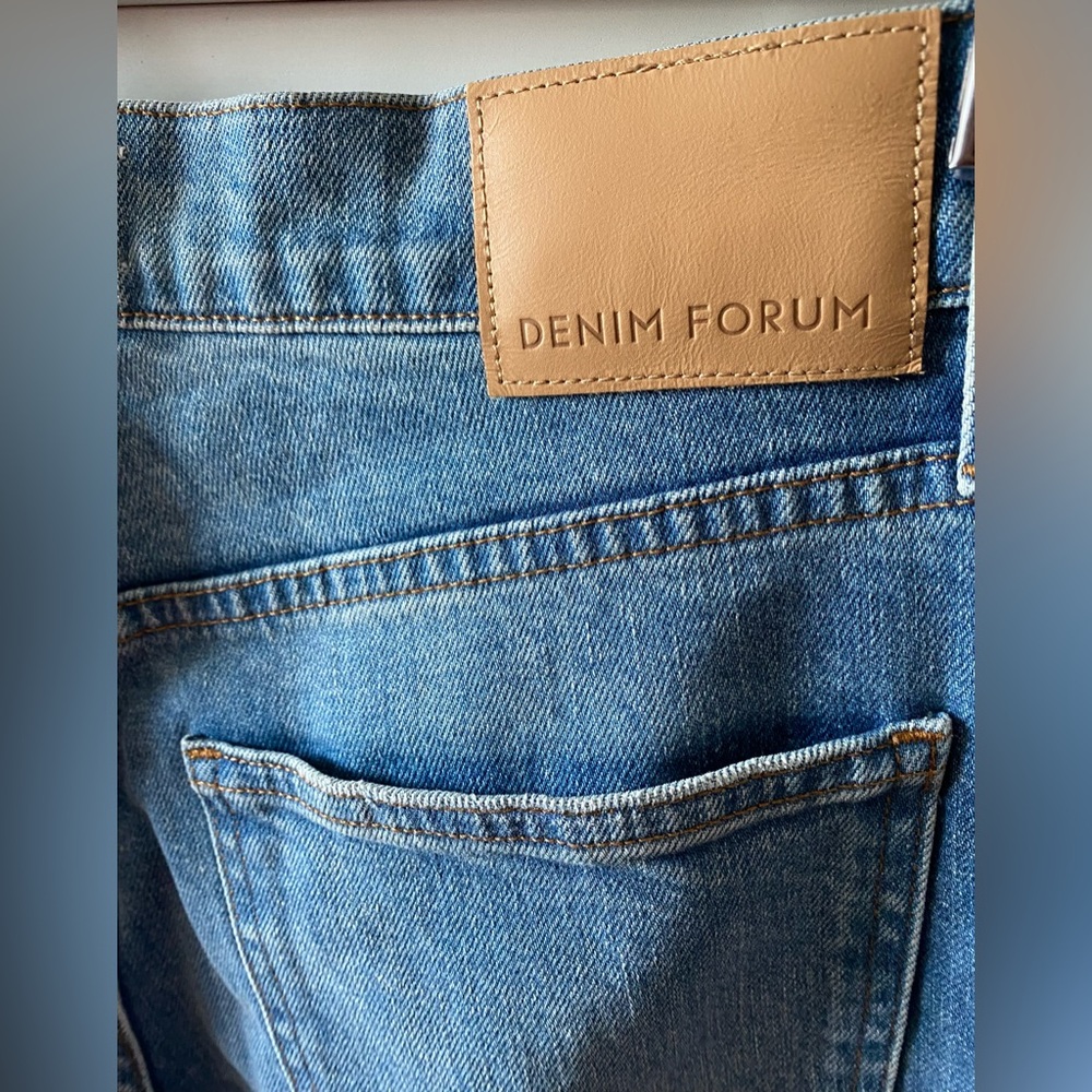 Denim Forum Aritzia The Arlo High Rise Straight 28L Jeans Buttonfly Size 30 - Picture 7 of 11